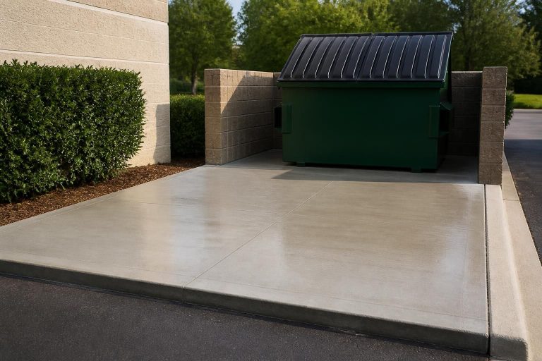 Commercial Dumpster Pad Cleaning